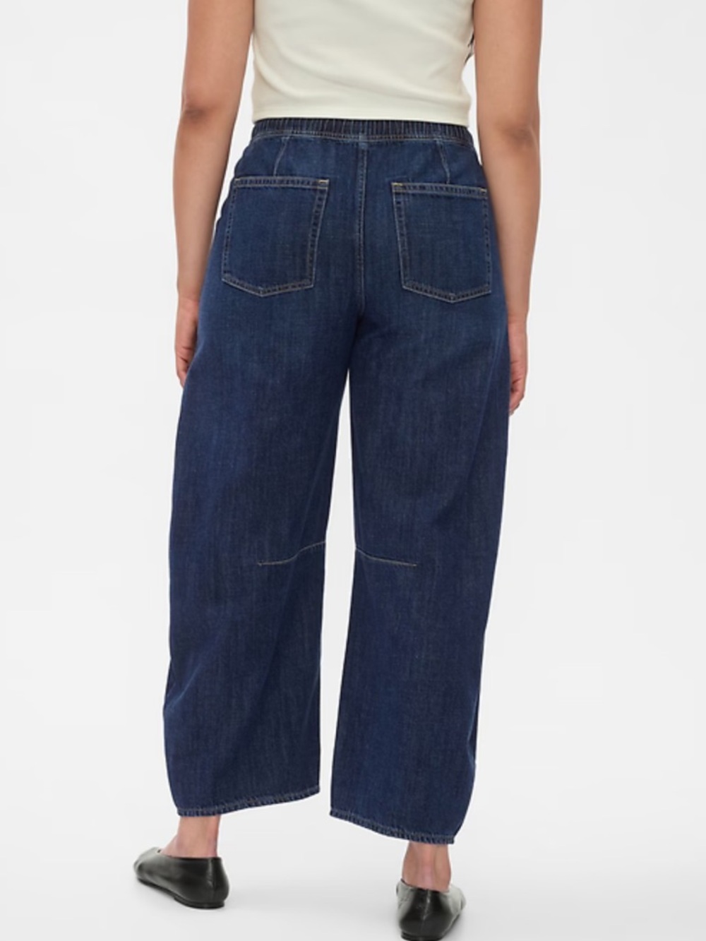 Gap Mid Rise Easy Horseshoe Jeans Dark Indigo NWT - Picture 3 of 7